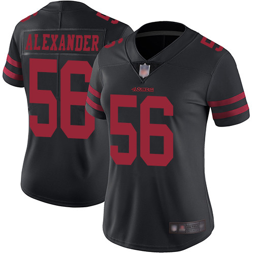 San Francisco 49ers Limited Black Women Kwon Alexander Alternate NFL Jersey #56 Vapor Untouchable
